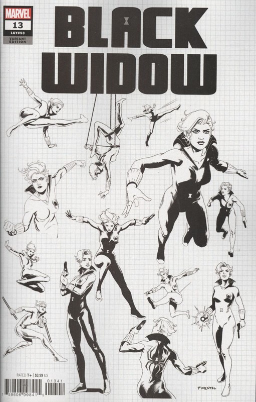 (Marvel) Cover for BLACK WIDOW #13 Rafael Pimentel Design Incenitve Variant