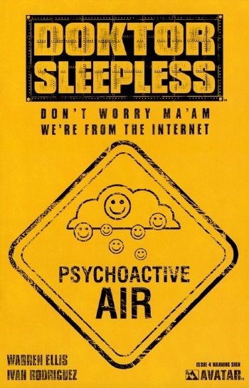(Avatar Press) Cover for DOKTOR SLEEPLESS #4 Warning Sign Incentive Cover