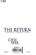 CIVIL WAR: THE RETURN #1 